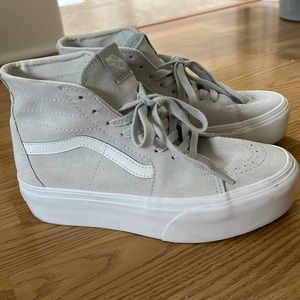 Platform vans high top sneaker